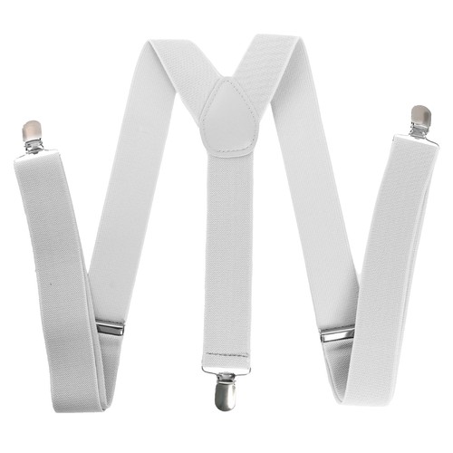 White braces adjustable - white,