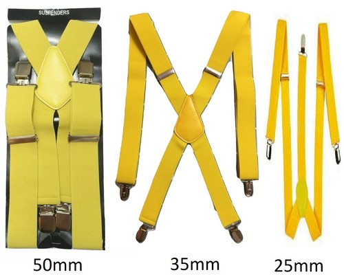 Yellow men ladies - ladies, braces