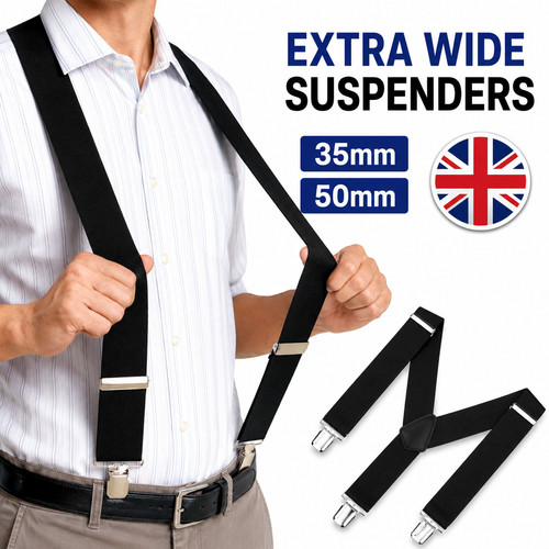 Extra wide suspenders - suspenders, 35mm