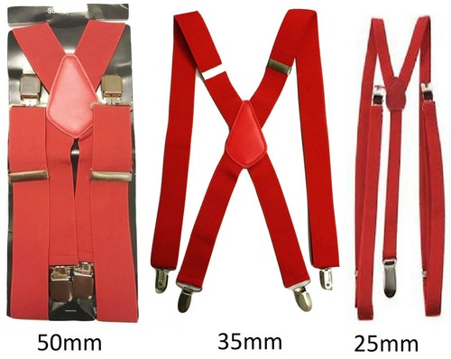 Red men ladies braces - ladies, elastic