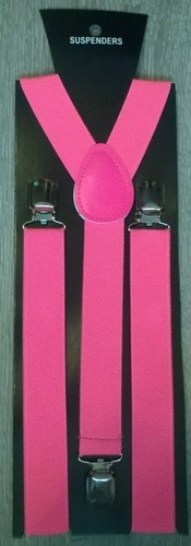 Pink fancy dress braces - fancy,