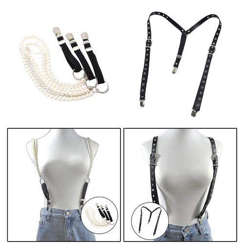 Punk style suspenders - punk,